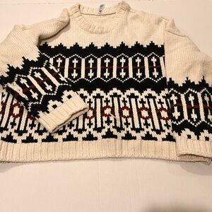 Lou & Grey Fair Isle Slouchy Sweater